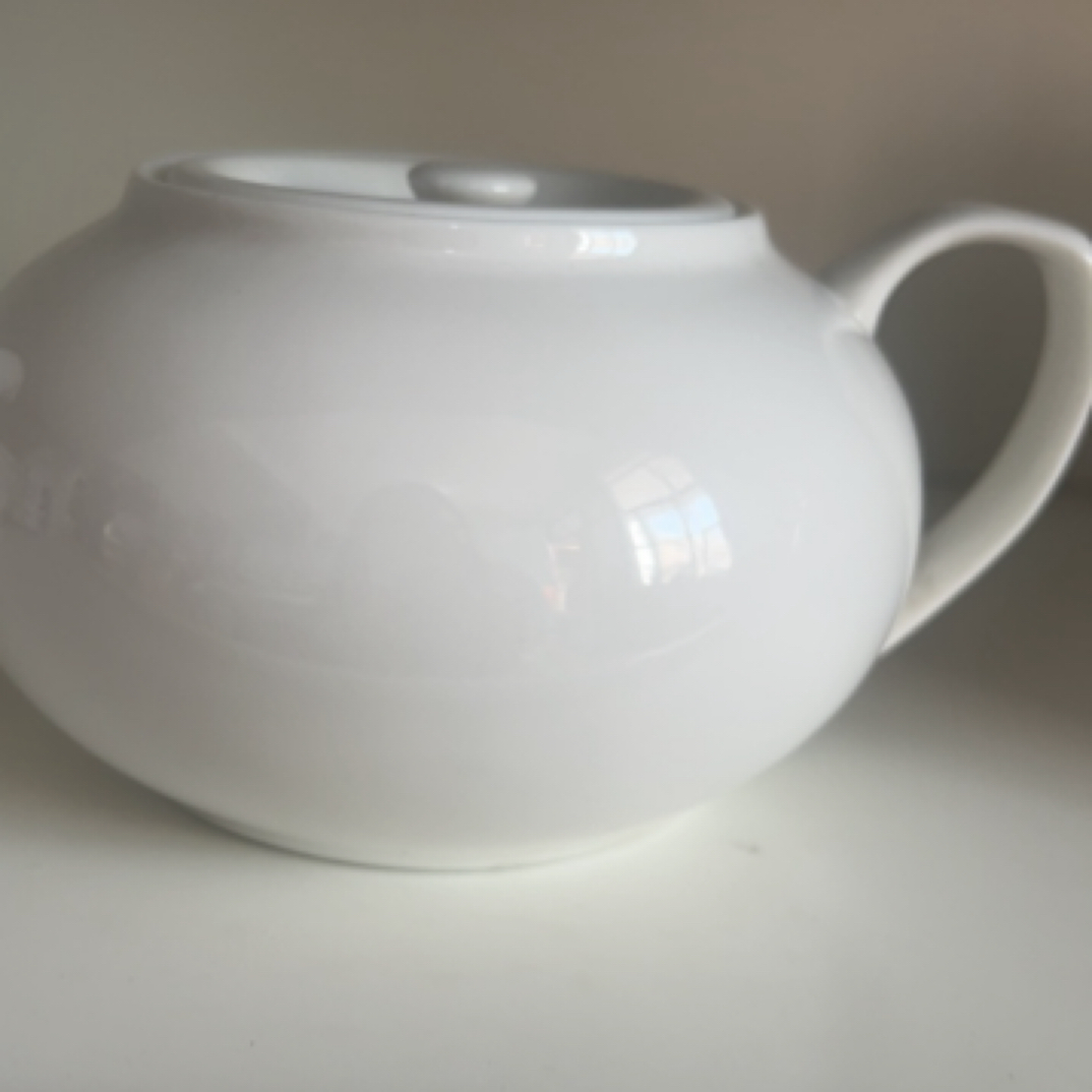 耐热陶瓷茶壶简约设计大容量过滤白瓷咖啡壶酒店餐具一支装