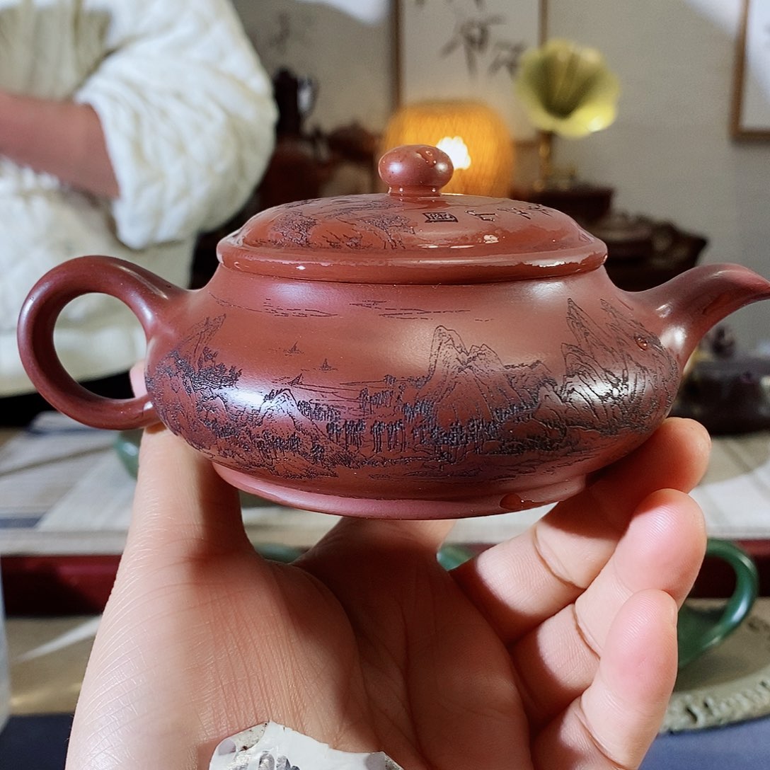 紫砂茶壶宜兴紫砂壶甩甩手舞