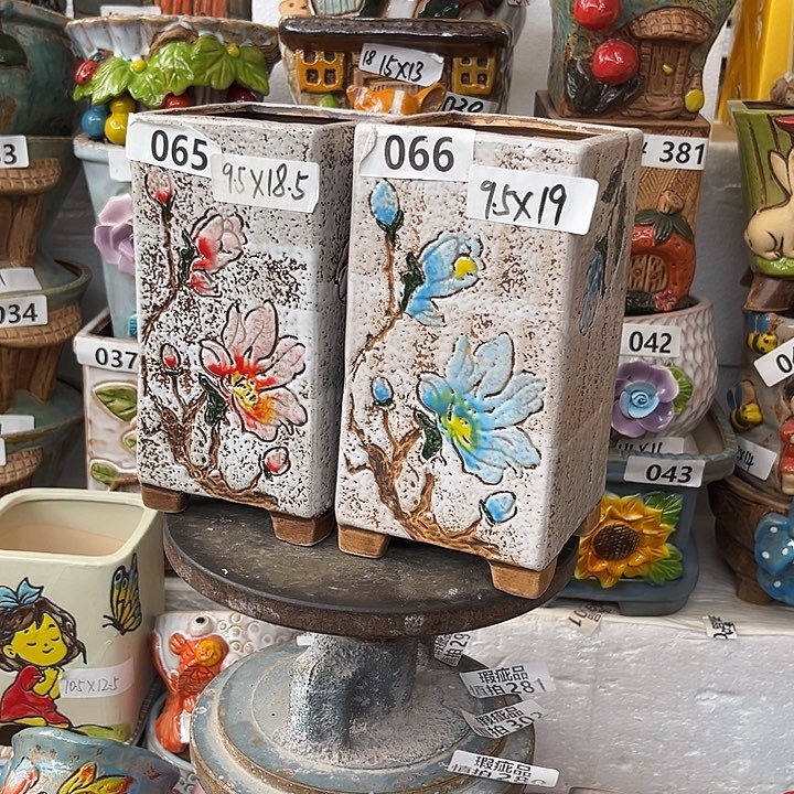 粗陶材质多肉花盆