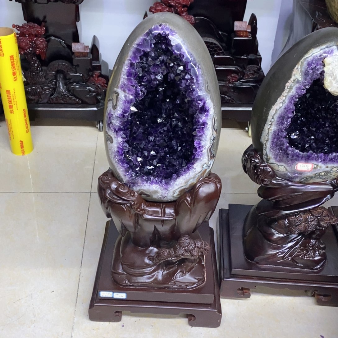 紫晶大型摆件（非配饰）银S925镶嵌莹