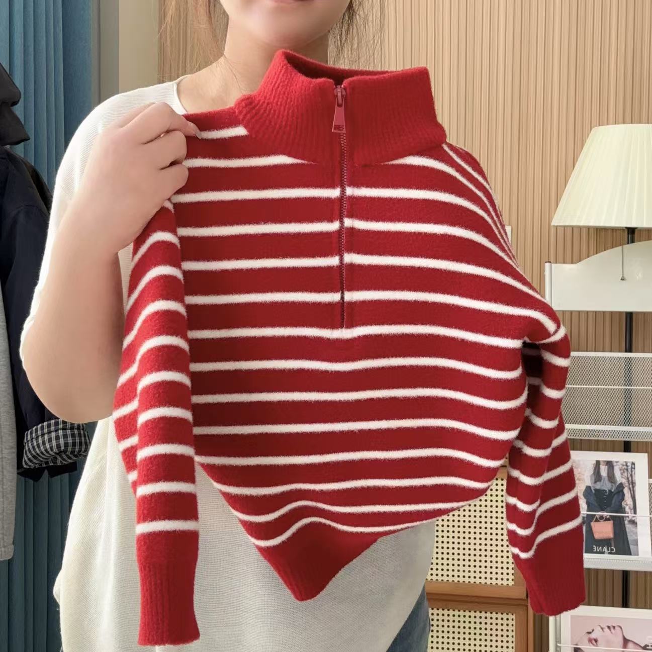 【不起球】韩国绒儿童毛衣男童女童2025秋冬新加厚保暖中大童针织衫