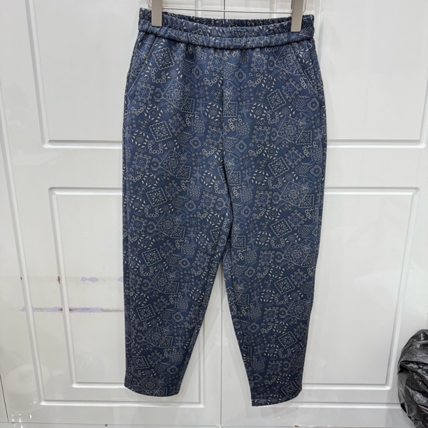 时尚宽松百搭青花瓷休闲裤