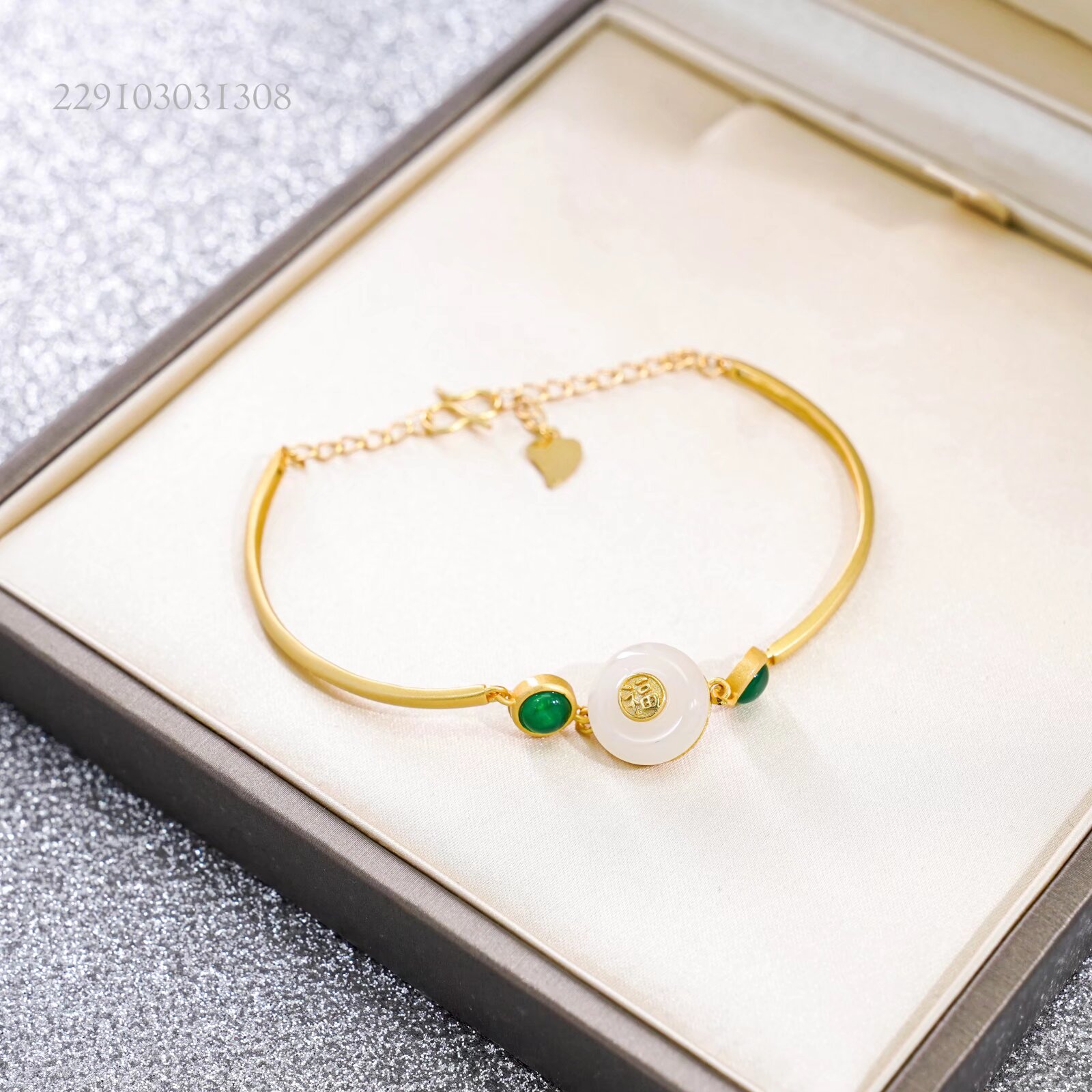 合金手链 【Carsinya卡思亚】白色福字平安扣手链229103031308