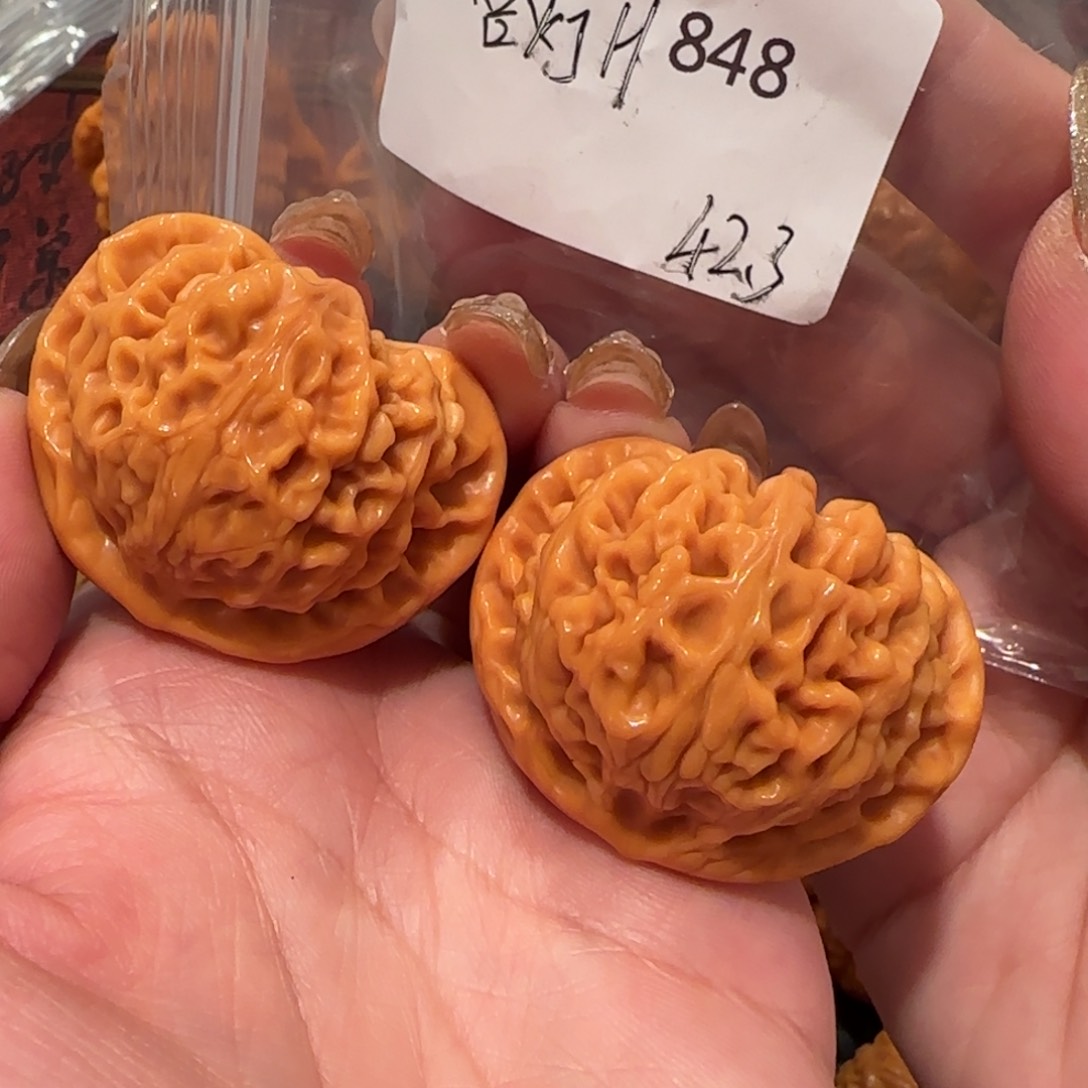 桃核吊坠J*宫灯42精品