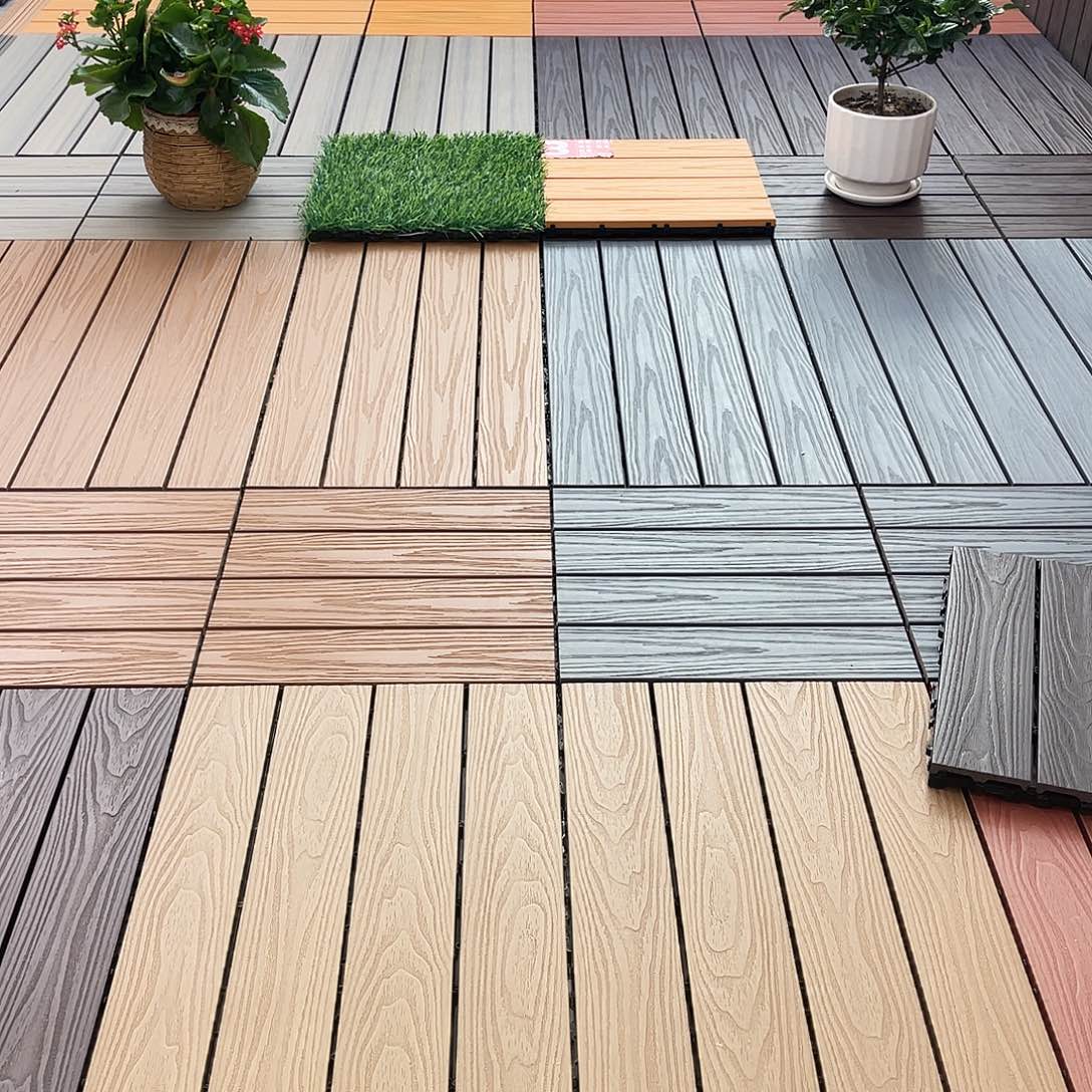 利***世二代供给塑木地板柚木色