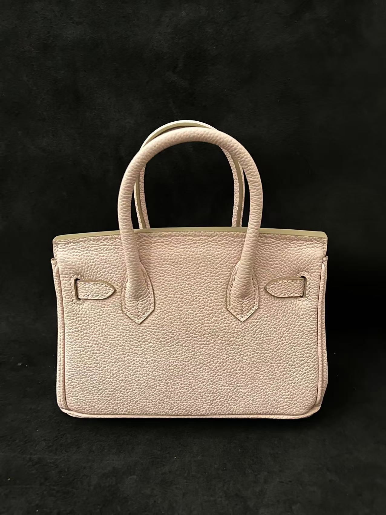 LQ-WITH-QUEEN真皮女包双手提1002粉色-小 0068