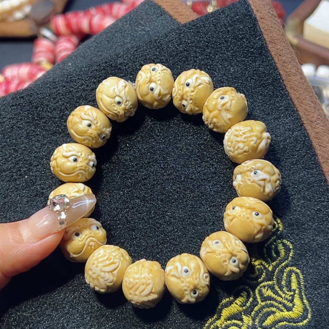 鹿骨把件鹿骨鹿角