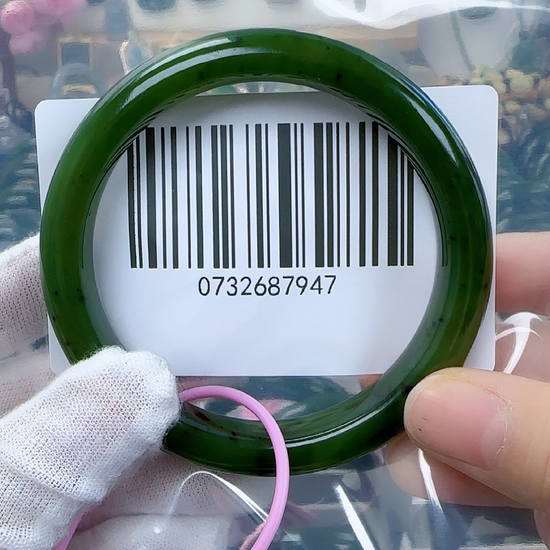 和田玉（碧玉）手镯未镶嵌5859