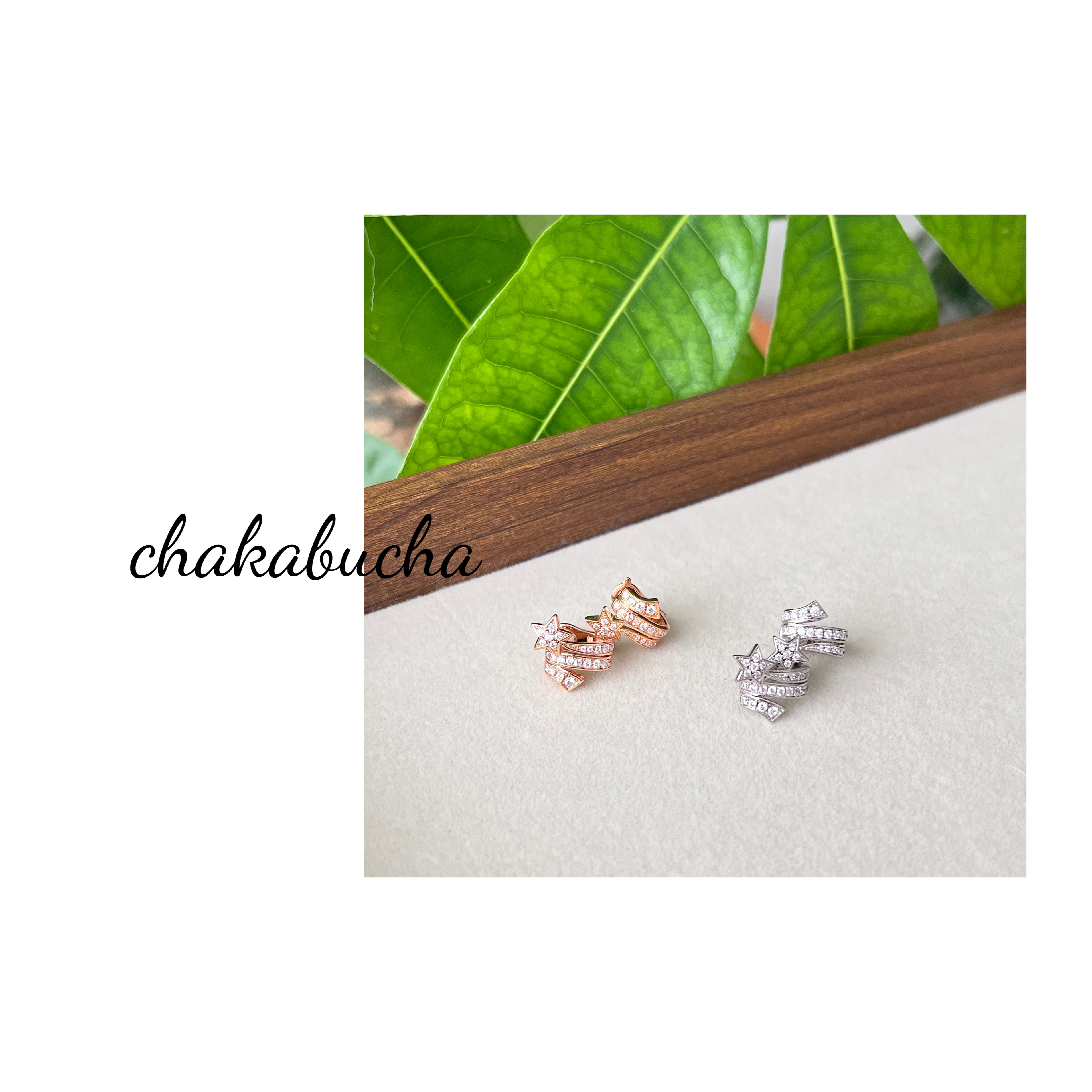 铜合金锆石耳饰 简约气质小众精致星星造型耳环时尚（两色可选）