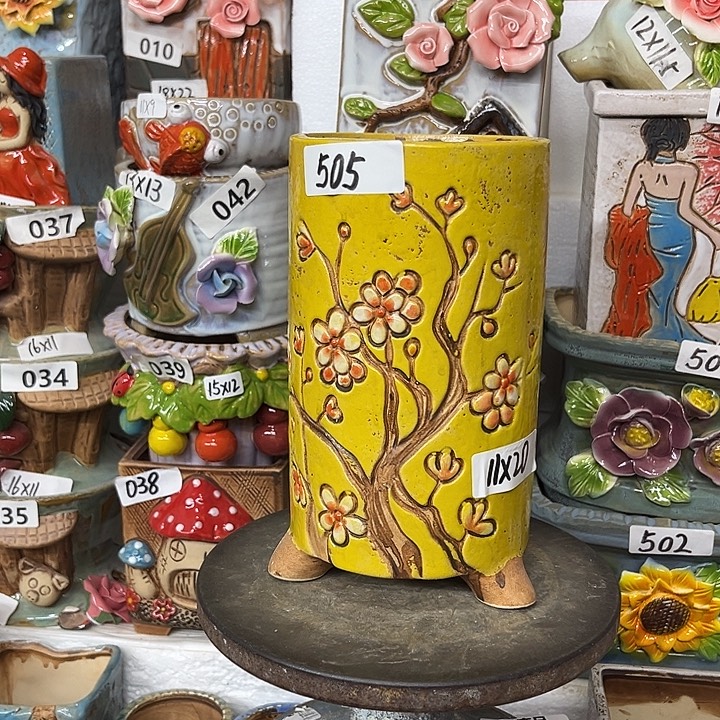 粗陶材质多肉花盆