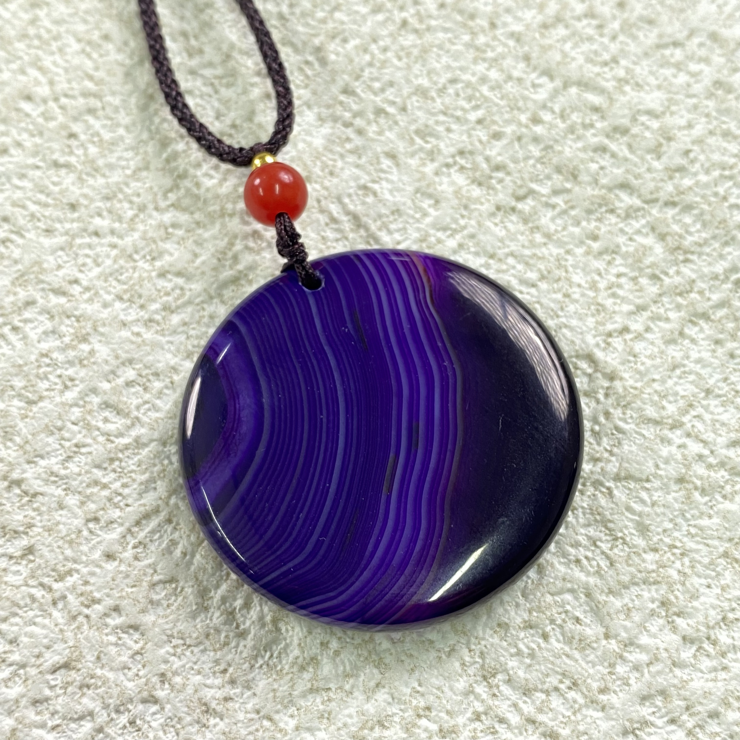 YHKINGS1662设计师款紫玛瑙吊坠简约多样性发其一不带礼盒