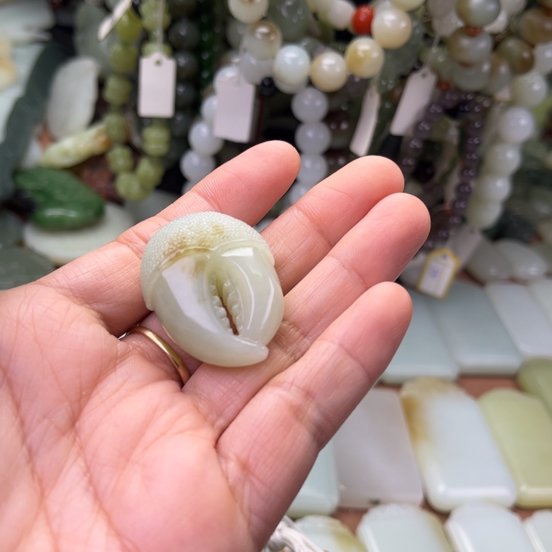 天***意和田玉未镶嵌吊坠(不含链)