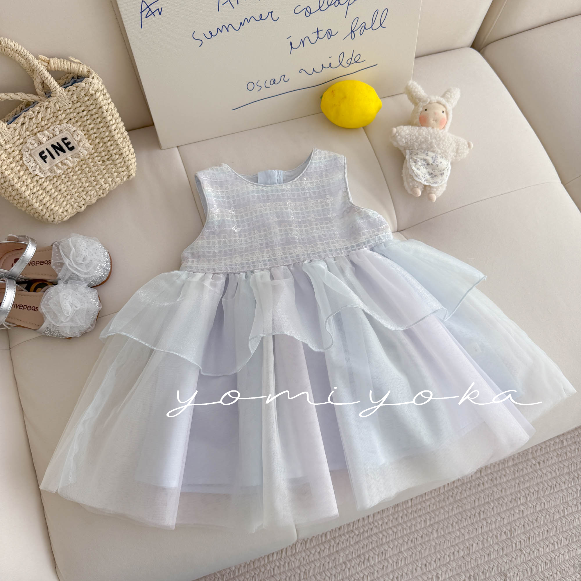 【现货】252-优米优卡-童装2025夏季新款公主马甲裙连衣裙-252081