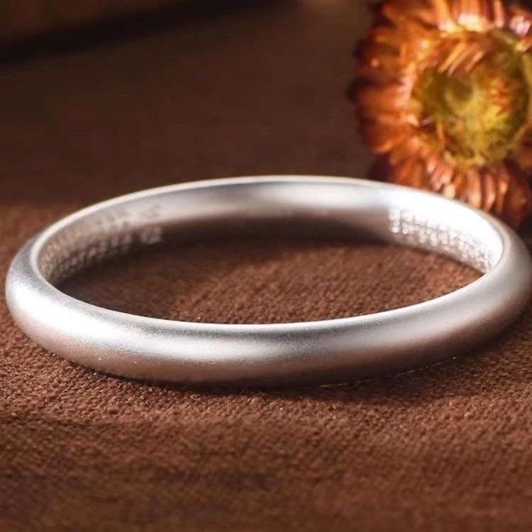 足银手镯 39号~泥鳅背心经手镯