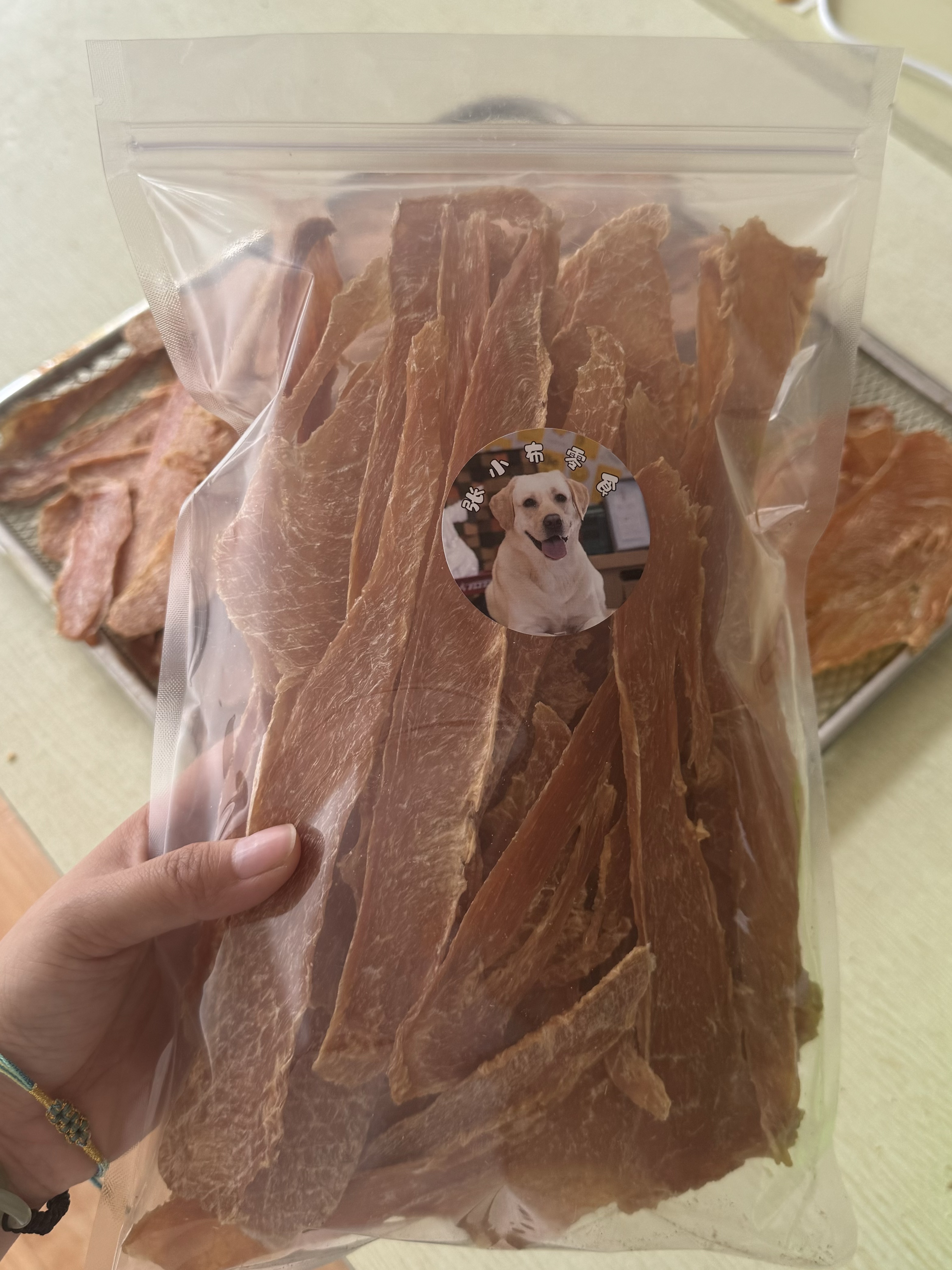 【张小布】无添加纯手工宠物自制零食烘干鸡肉干300g500g批发