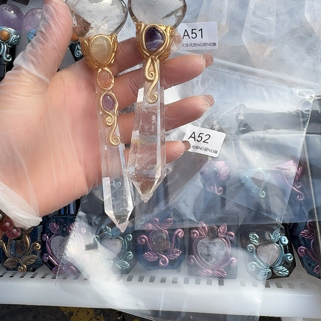 N***g颈饰未镶嵌紫晶白