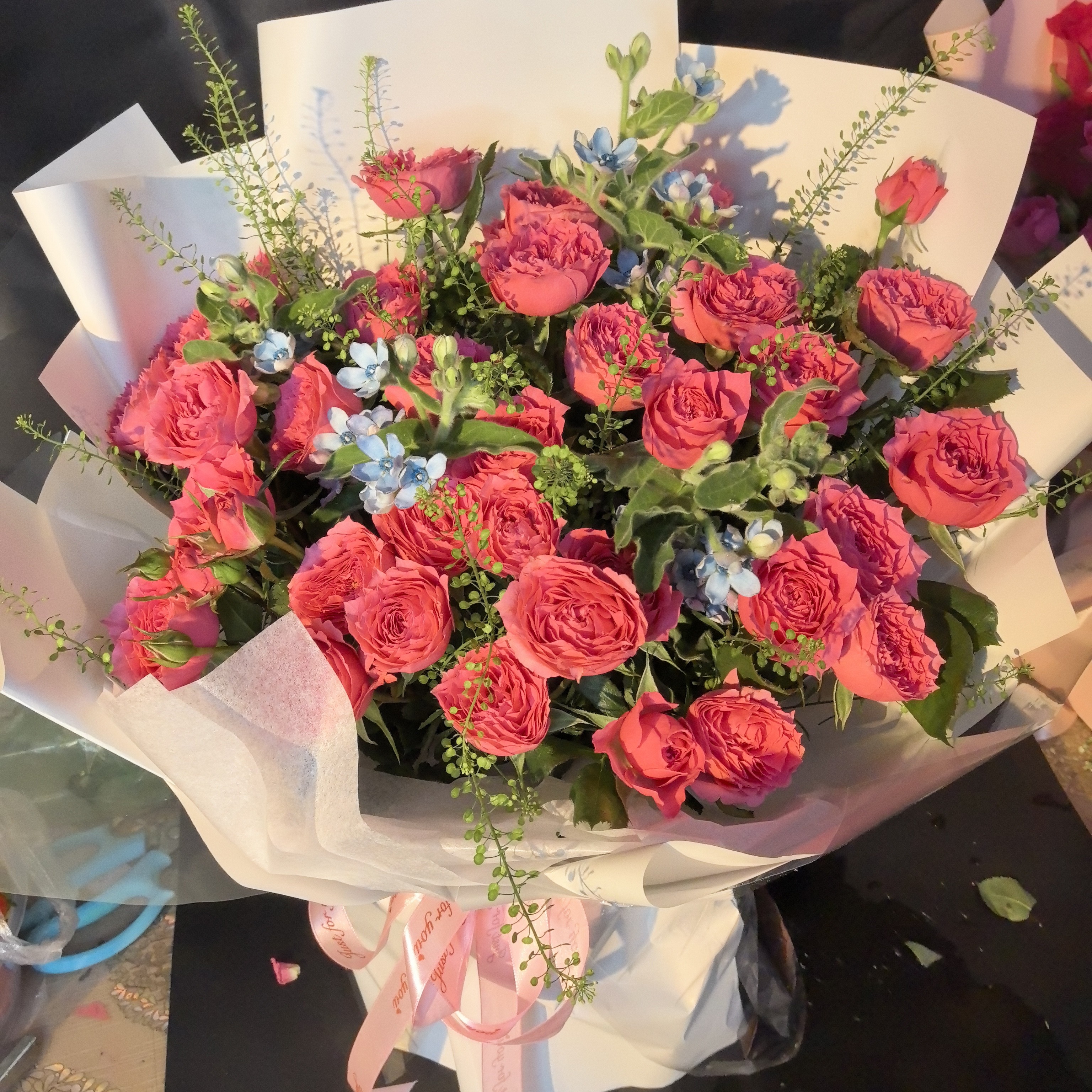 苏菲宝贝花束自己包实物图母亲节花束