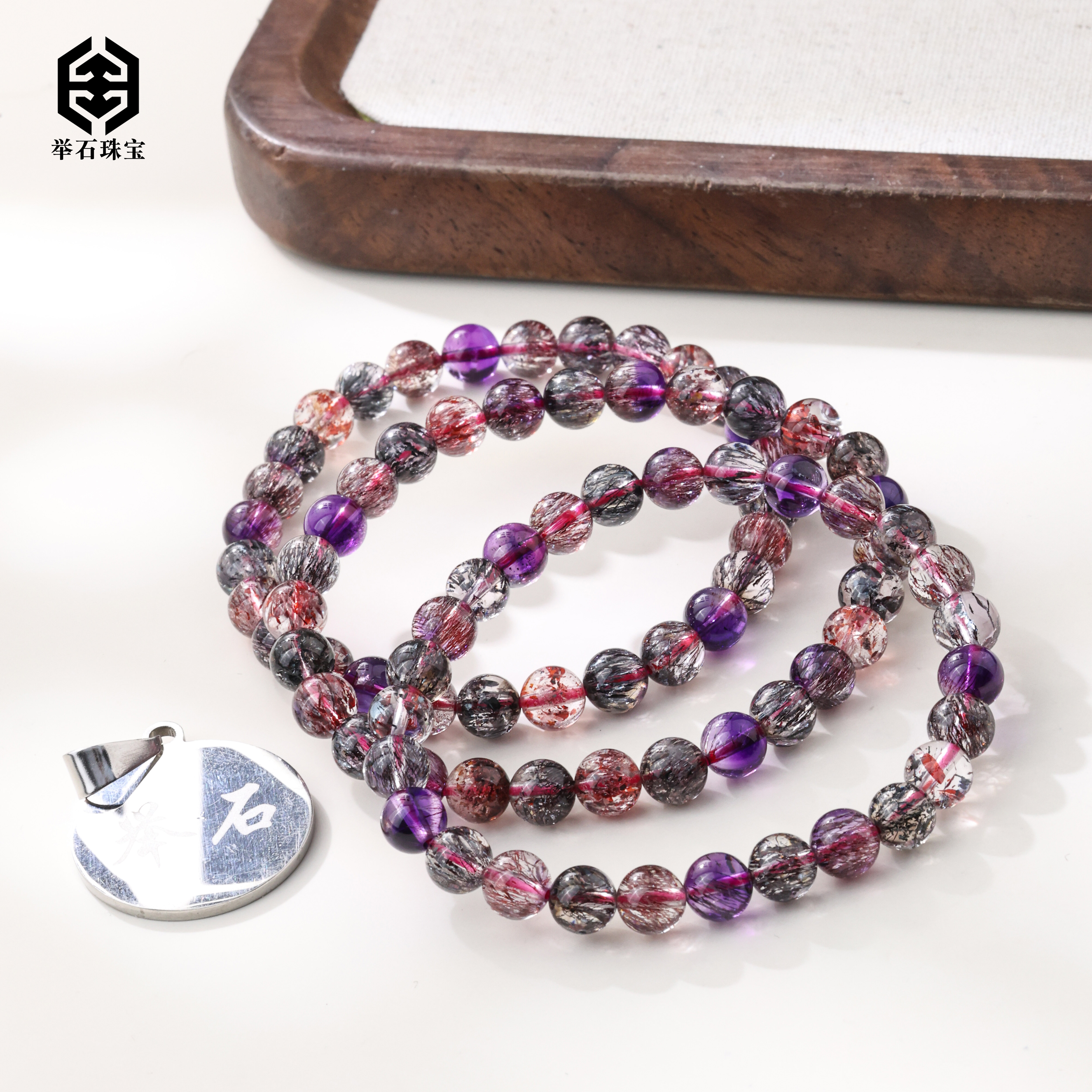 【举石珠宝】T0111-680-16水晶手串（一件/多样性发/约6mm+）E