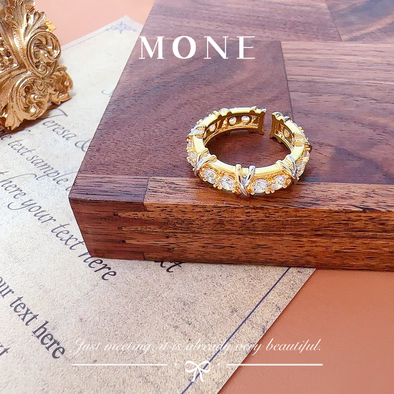 铜合金锆石戒指 5263 法★【经典十六石】 ALIX 爱丽斯 限定 戒指