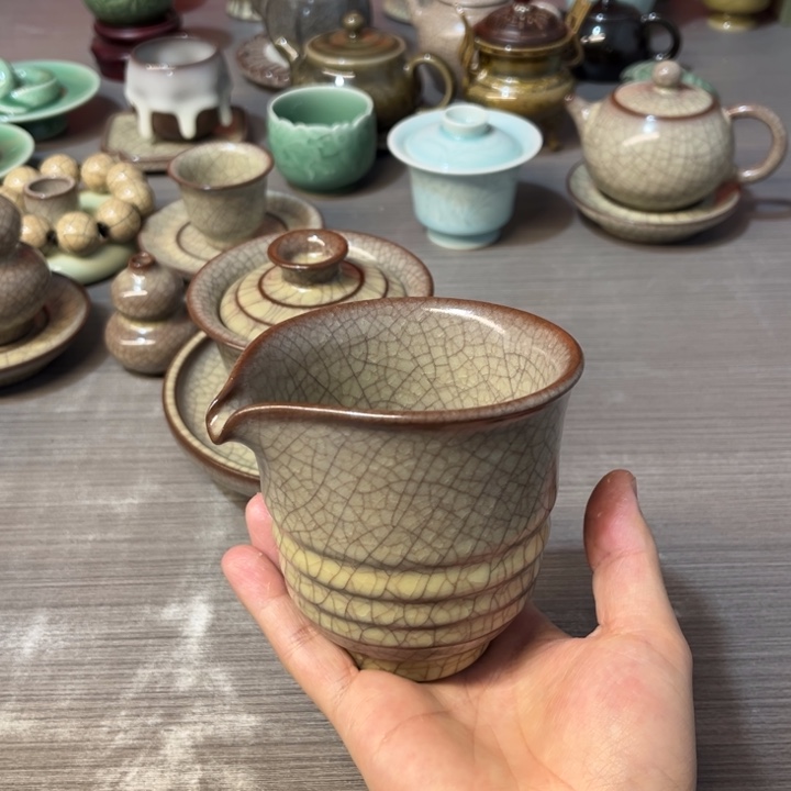 蒋加宝 传世哥窑 公道杯