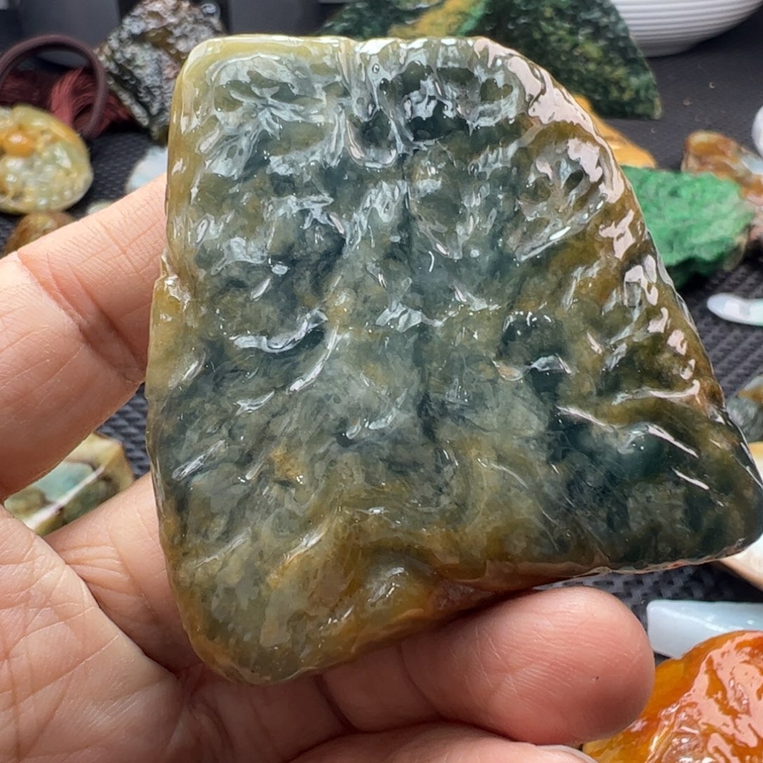 成***成翡翠裸石缅甸翡翠