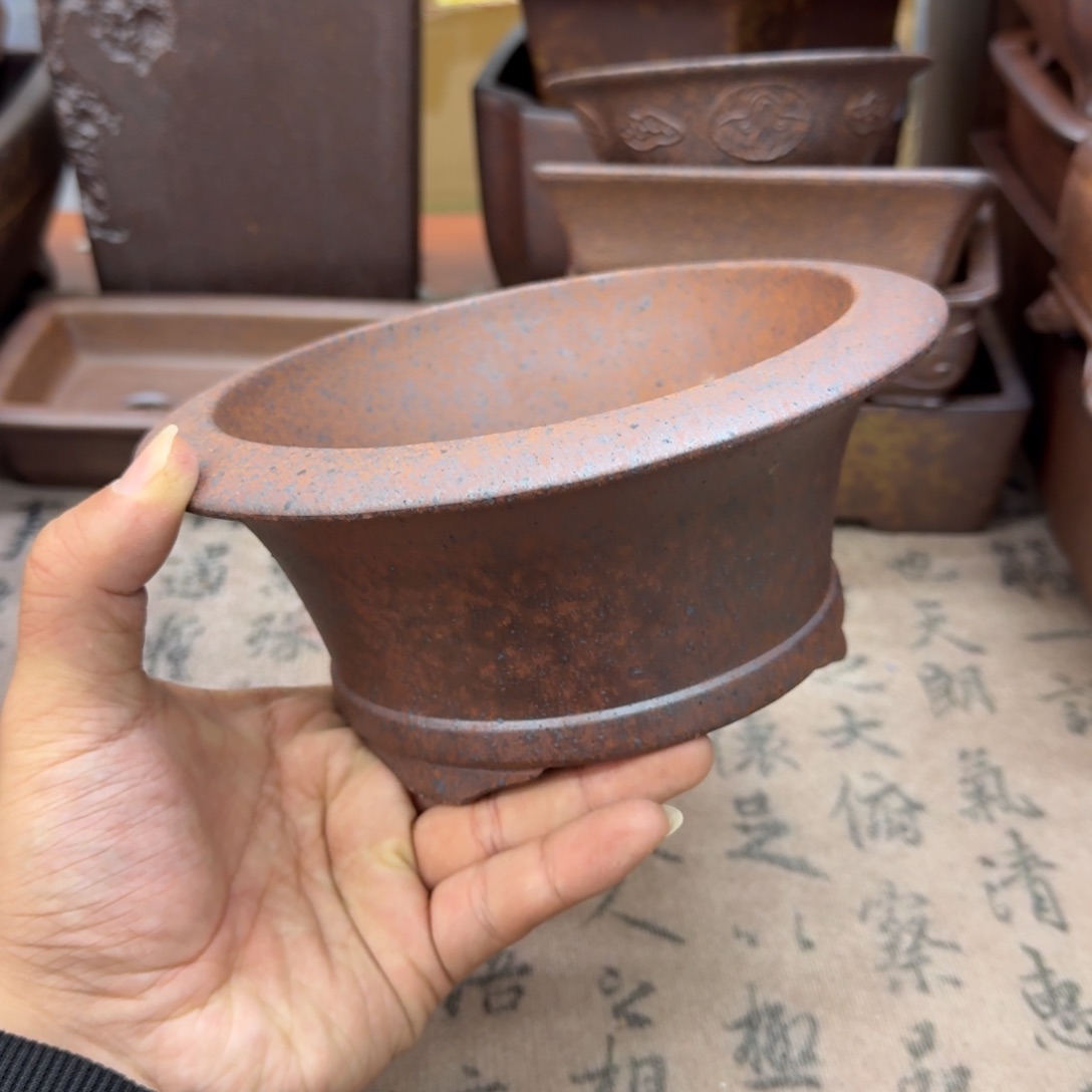 紫砂花盆9号宜兴紫砂正品14.5x7