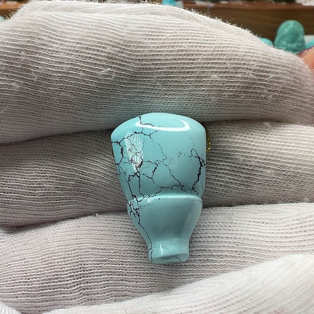 绿松石三通 未镶嵌