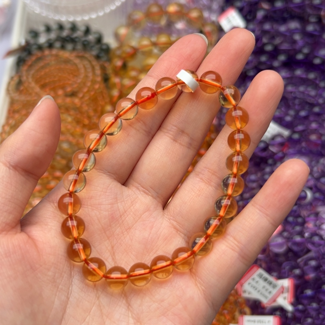 未镶嵌水晶手链黄水晶