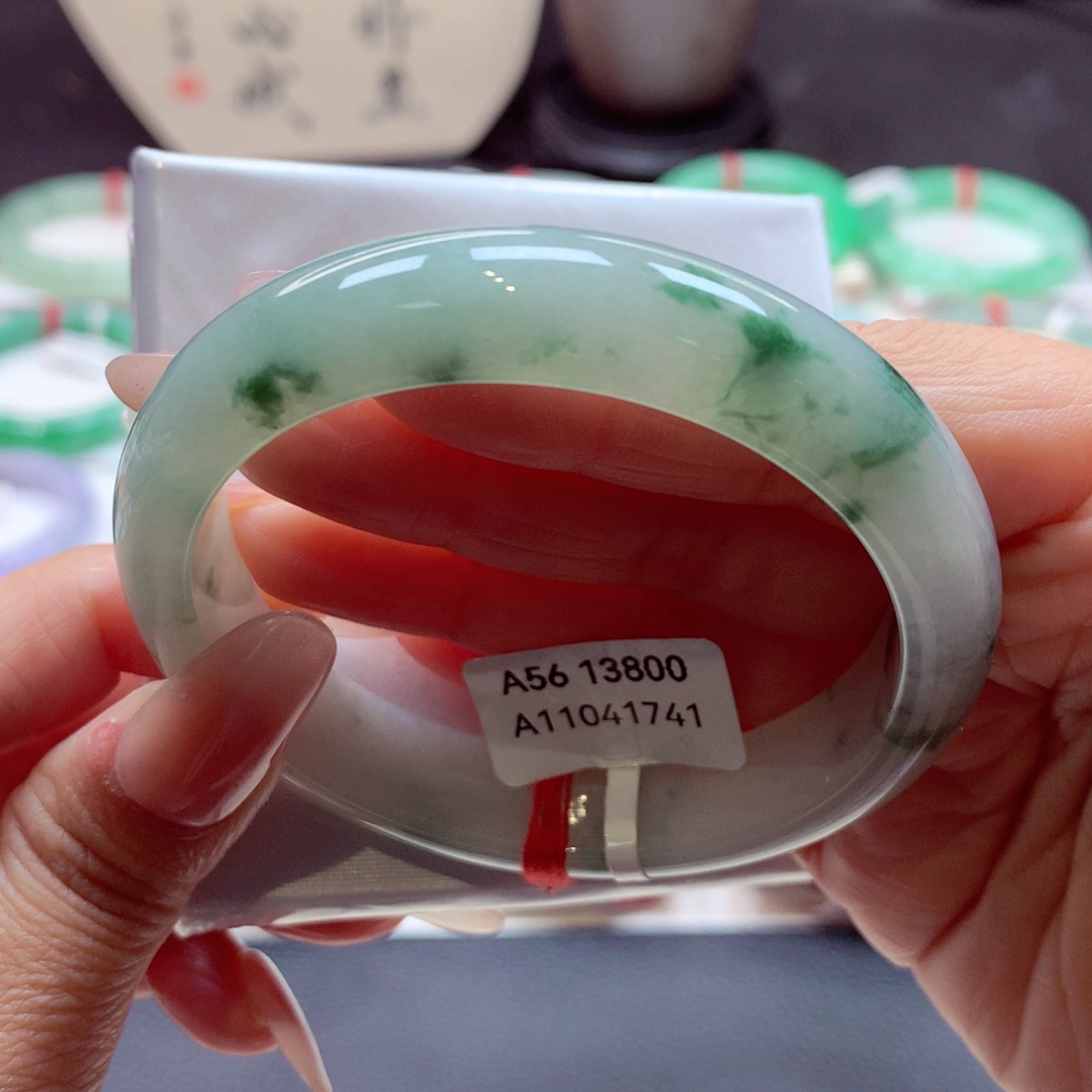 翡翠手镯未镶嵌正圈56.6（42号）89