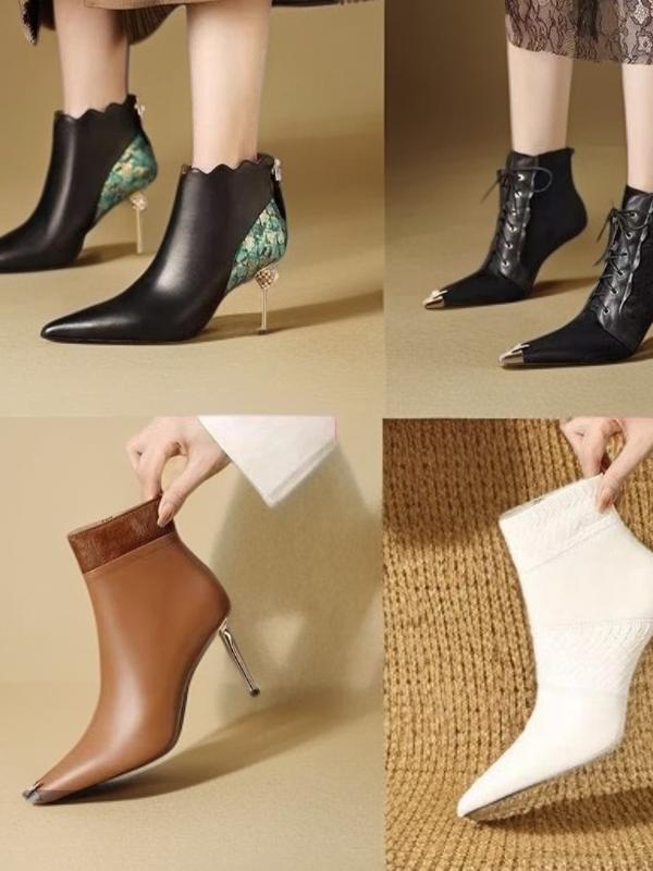 时装靴软底不累脚女靴女鞋秋冬百搭冬季时尚单靴