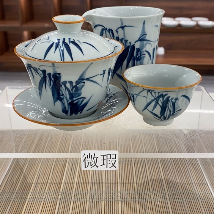 釉下老陶泥手工绘制