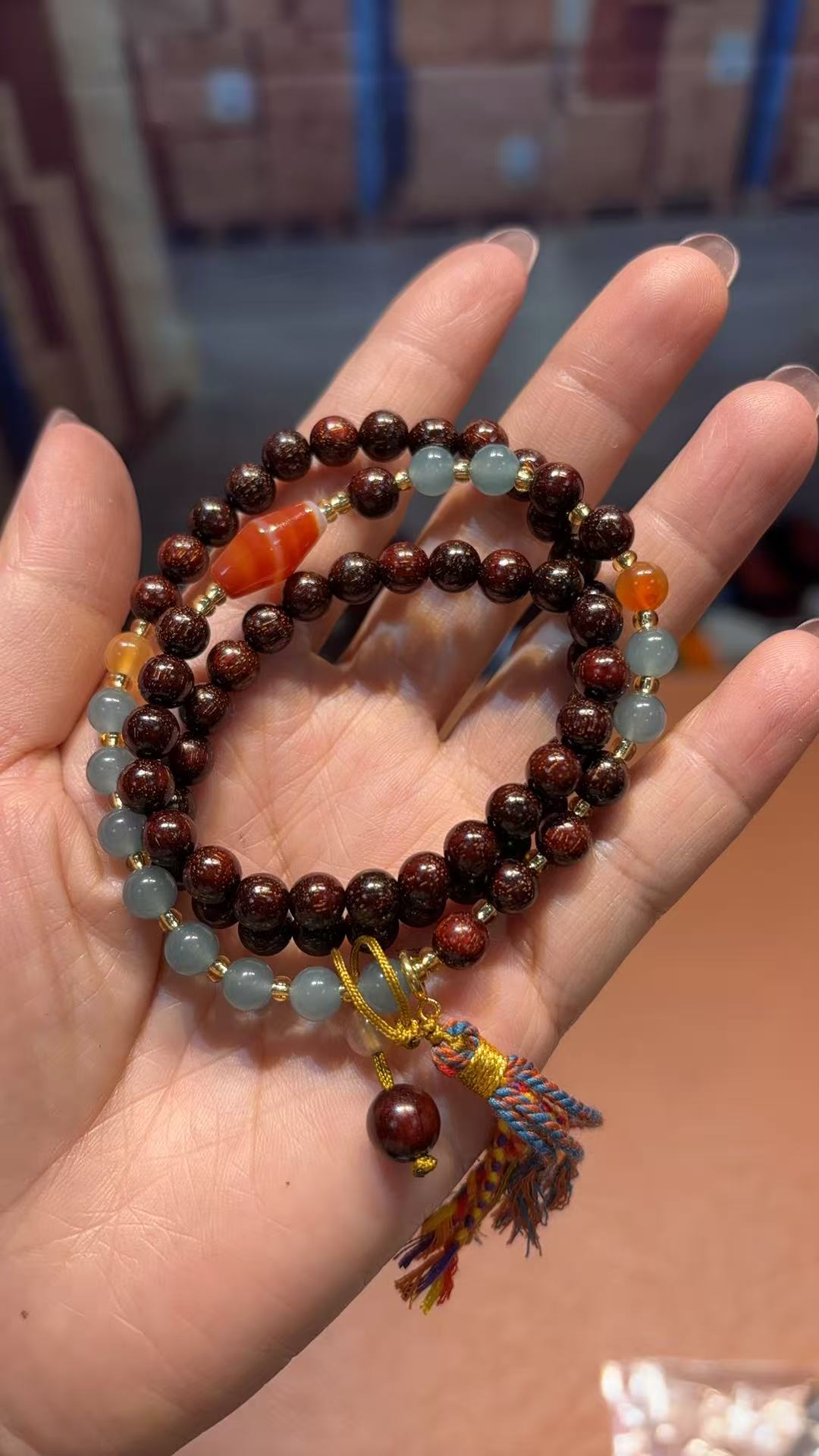 木质多圈手串无礼盒