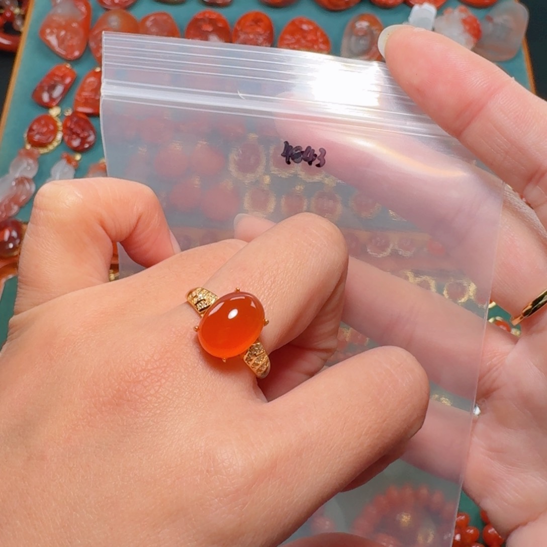 南红玛瑙南红银S925镶嵌