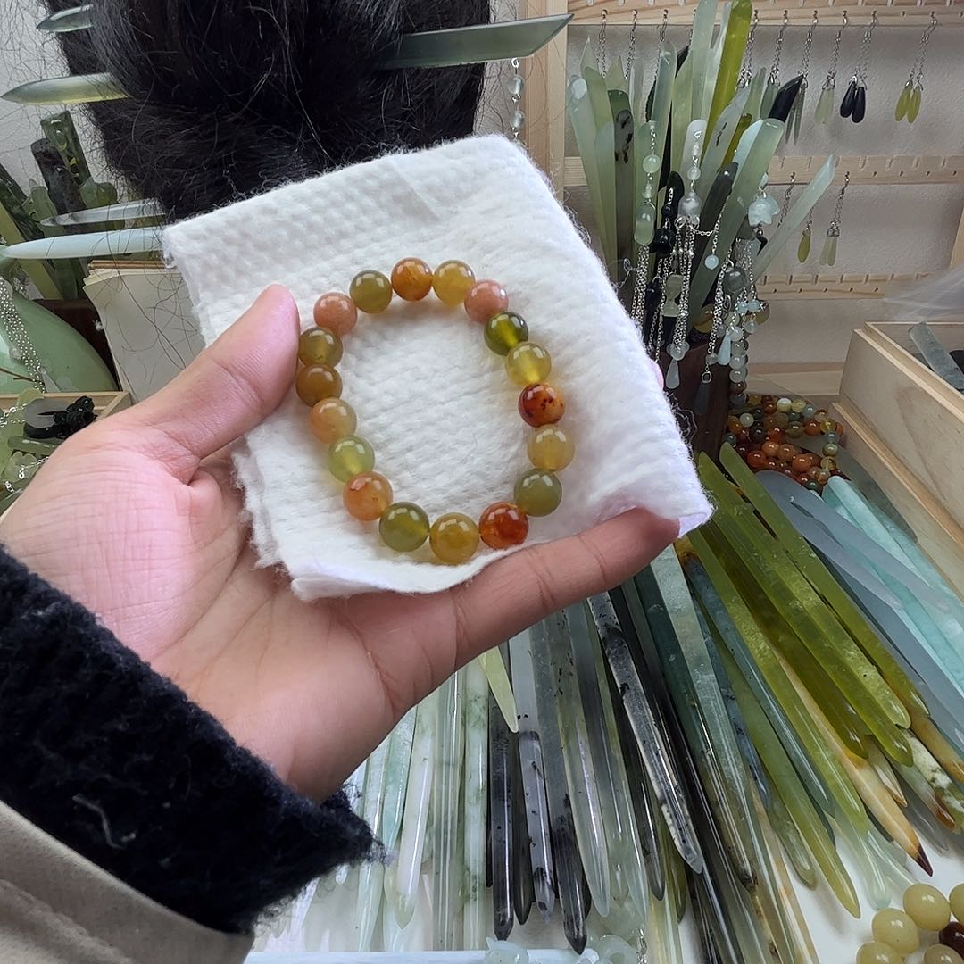 蛇纹石玉发饰未镶嵌
