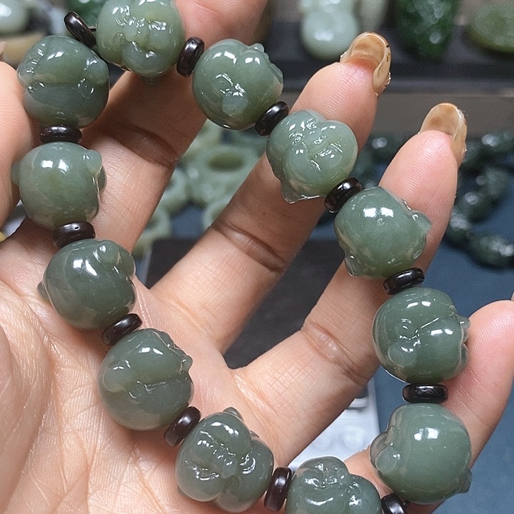 和田玉手串未镶嵌