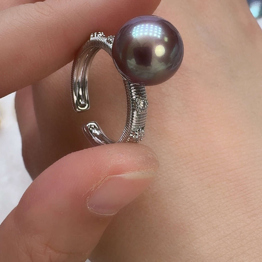 戒指未镶嵌淡水珍珠