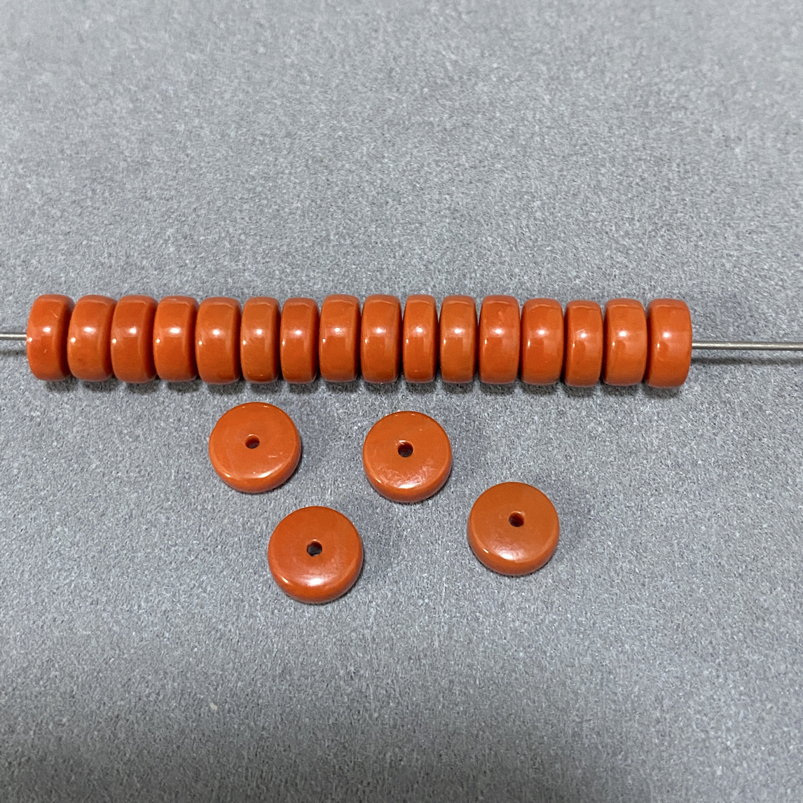 川料瓦西南红隔片文玩配饰7.3*3.5mm（4片）
