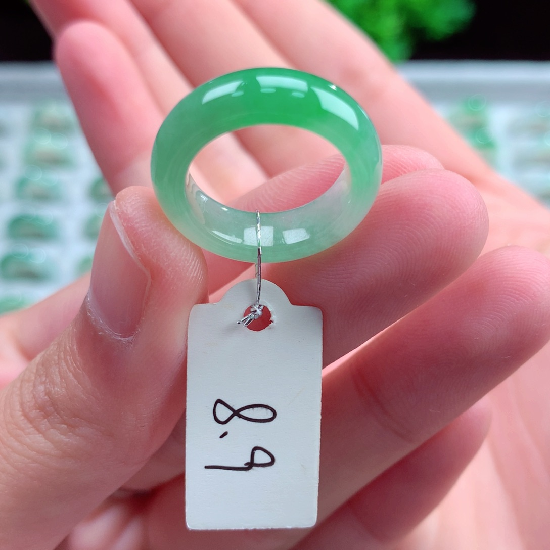 未镶嵌戒指翡翠天然