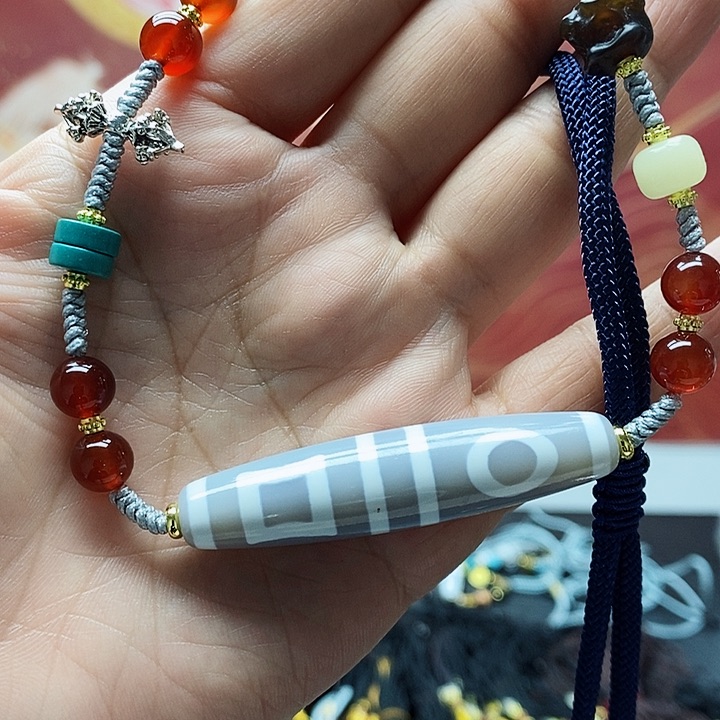 玛瑙/玉髓颈饰合金