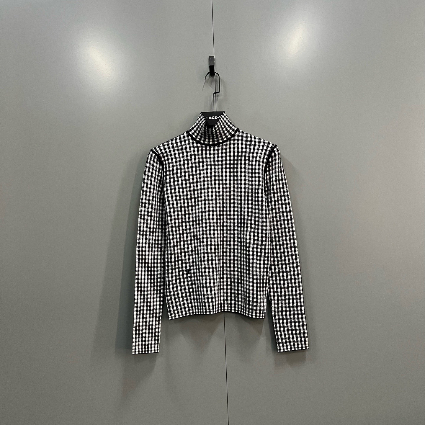 未使用 DIOR/迪奥 zz 格纹蜜蜂刺绣毛衣 38码/全新/610470