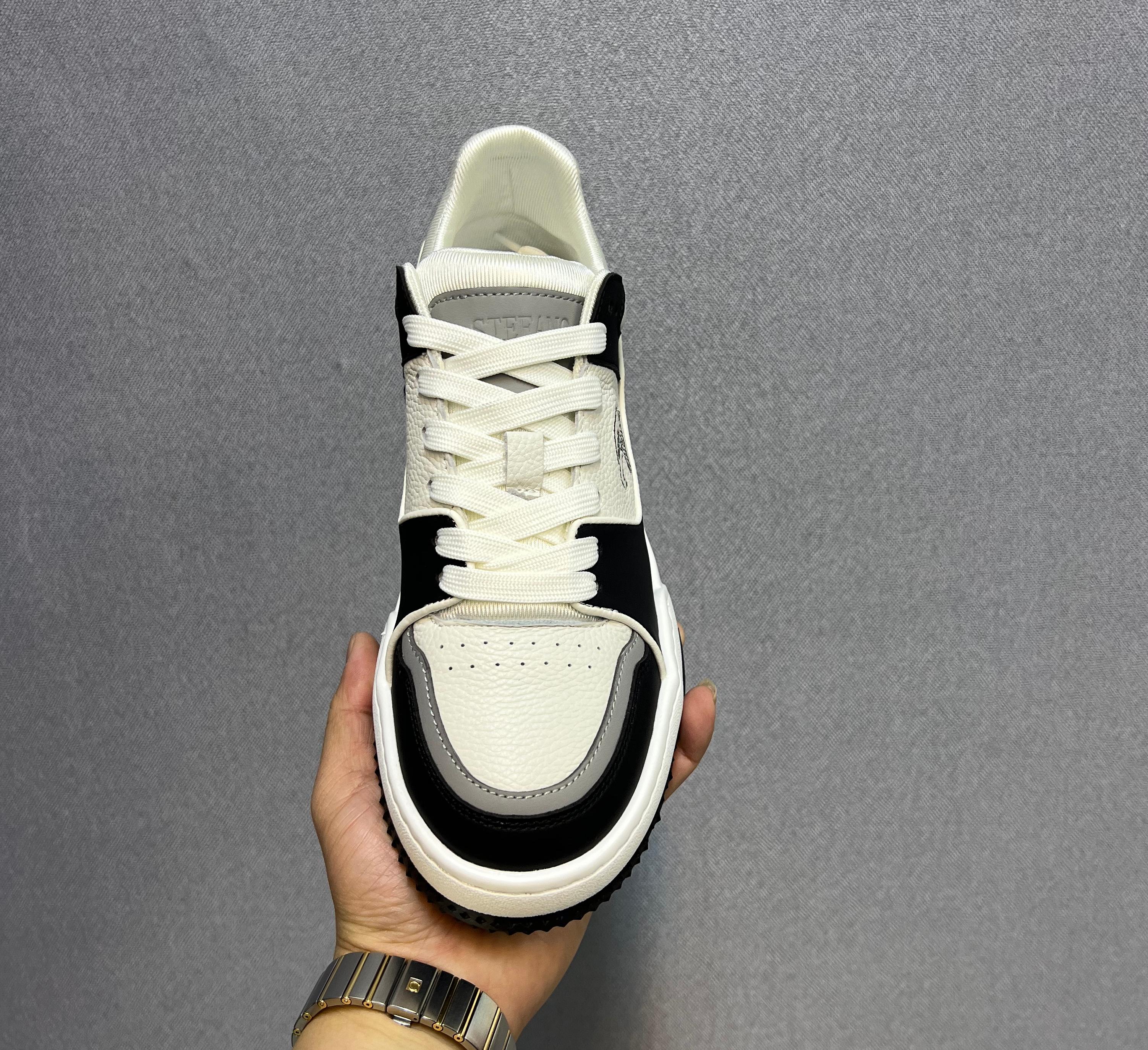 STF小牛荔枝纹男士休闲鞋A8031-1