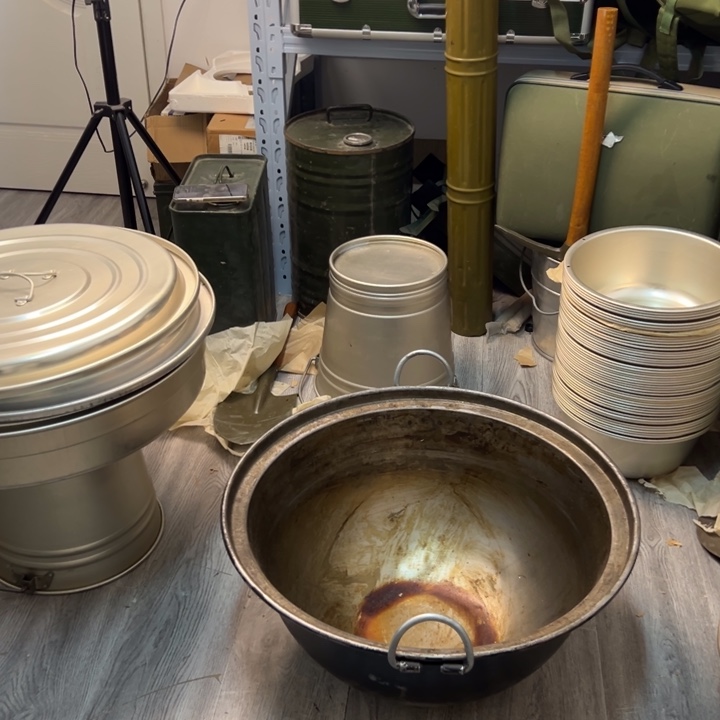 天***.厚款铁锅➕铝盖微瑕一套