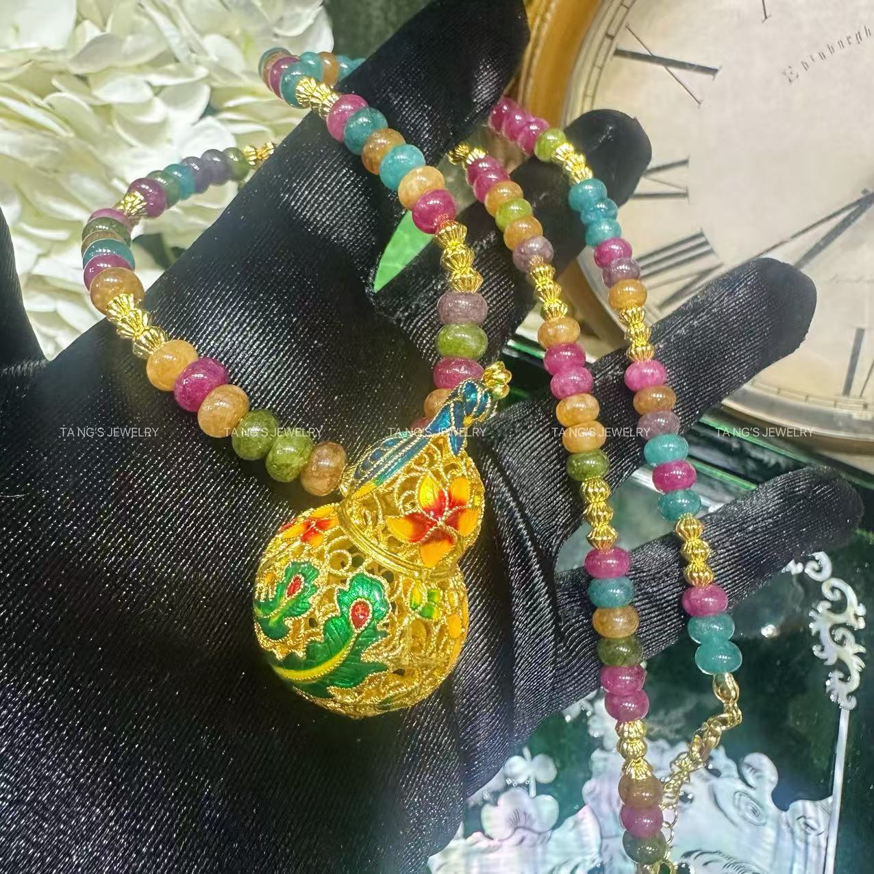 国潮新中式  葫芦  耳饰项链