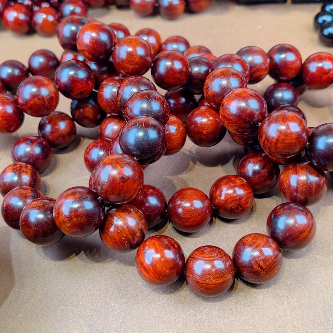 小叶紫檀手串/手链2.0瘤疤水波金星