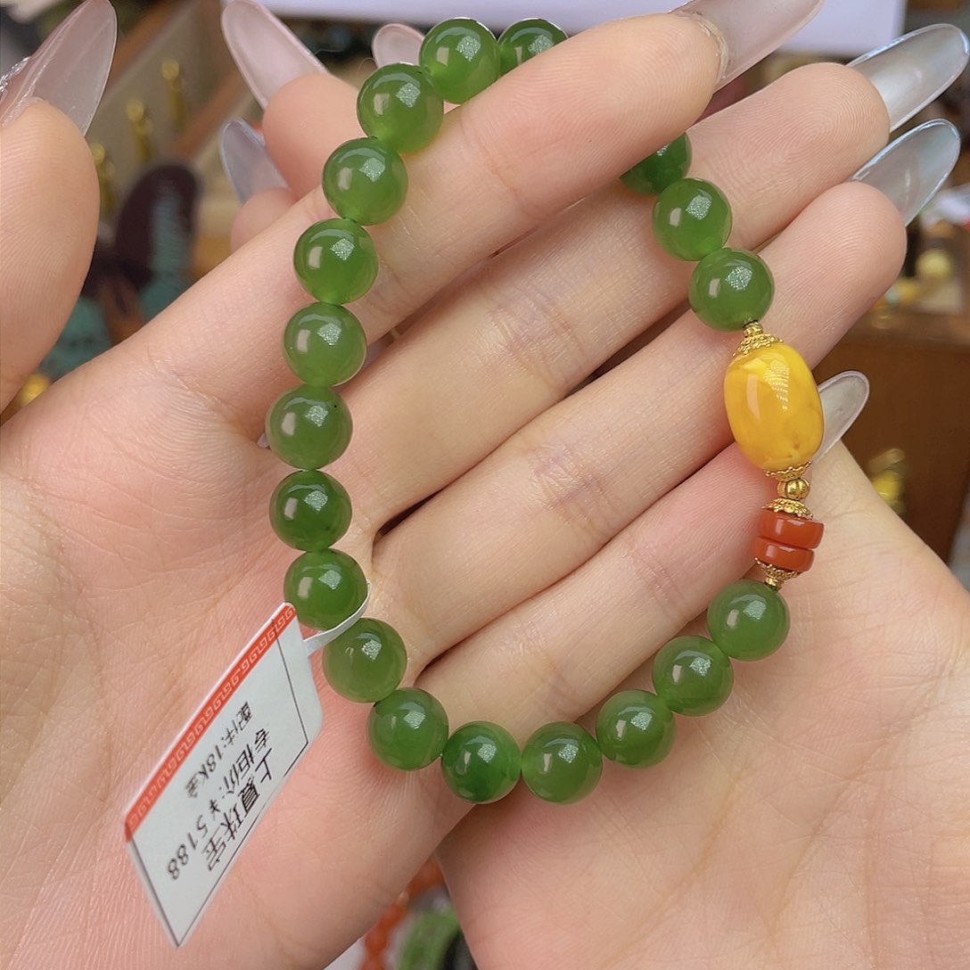 未镶嵌和田玉手链