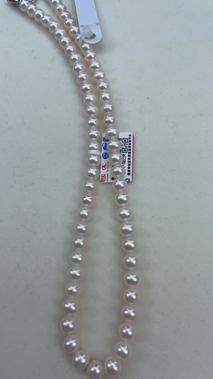 7/8极光正圆几乎无瑕项链