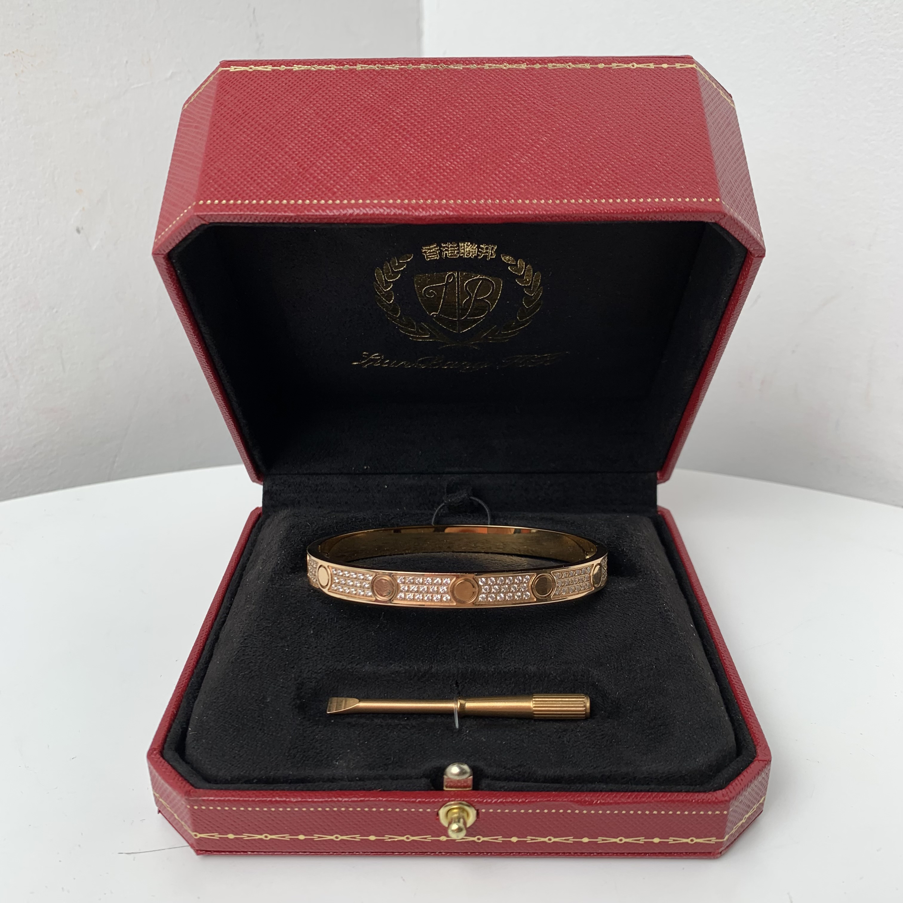 1223【手镯】轻奢精品镀 18K玫瑰金色女士手镯