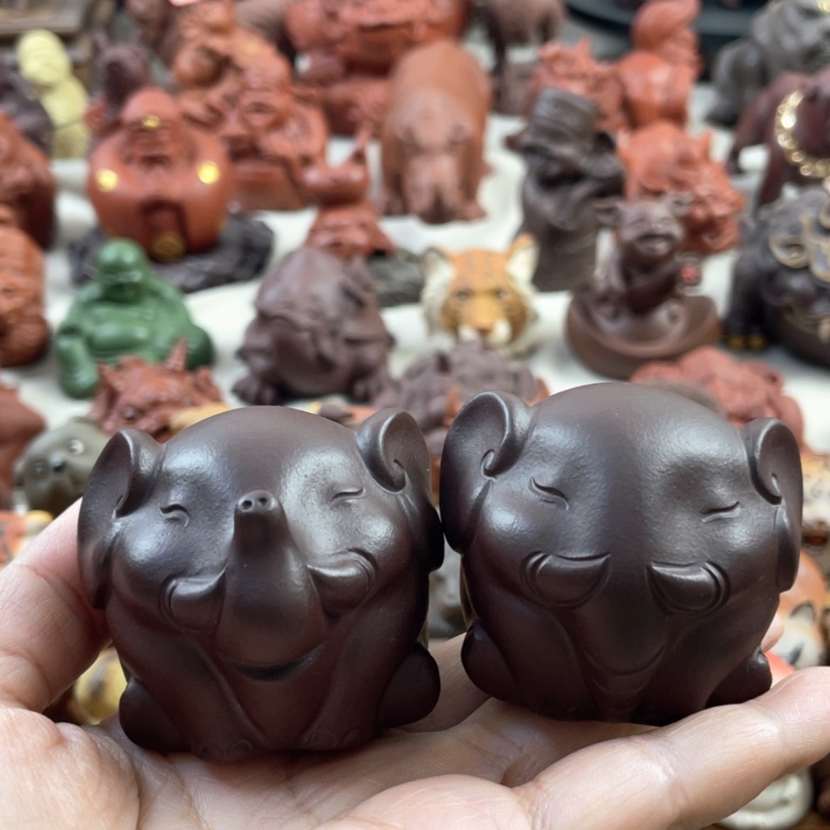 【闪购商品】紫砂茶宠紫砂大象