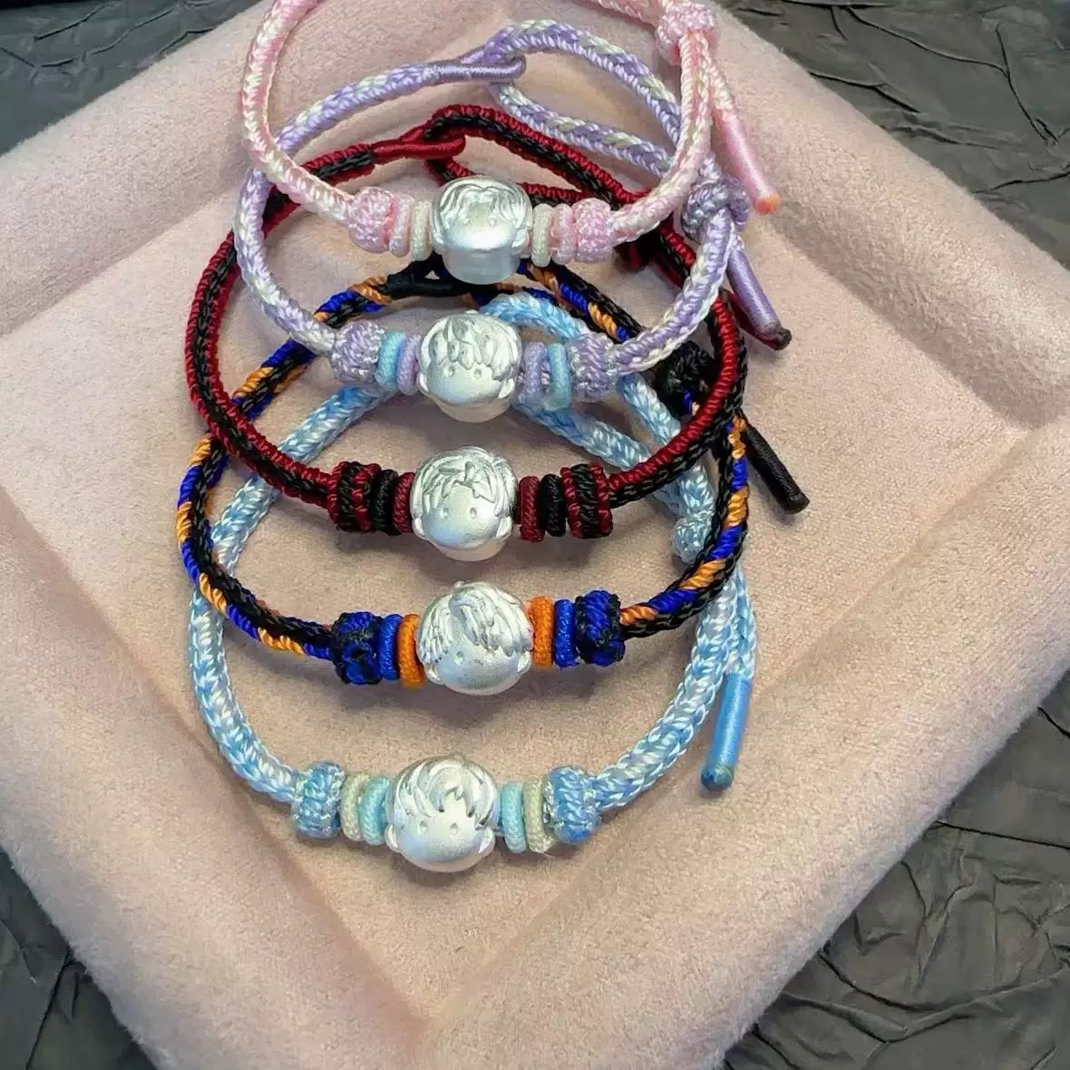 恋与深空足银999纯手工编织纯银手链礼物秦彻黎深沈星回祁煜深DIY