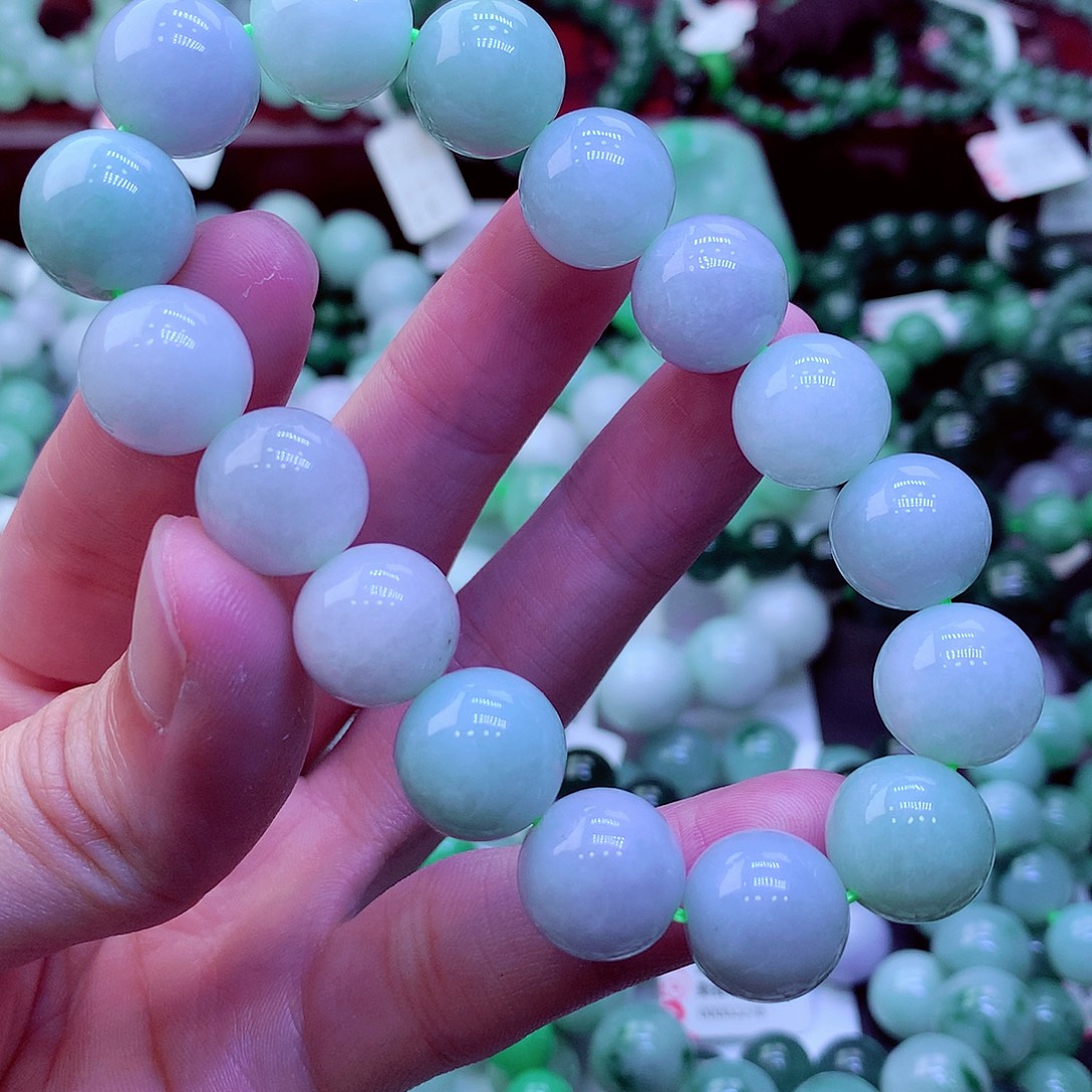 翡翠未镶嵌毛衣链